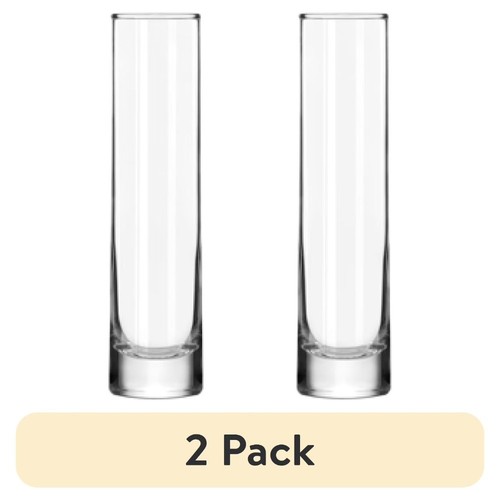Set clear glass cylinder - of, 2