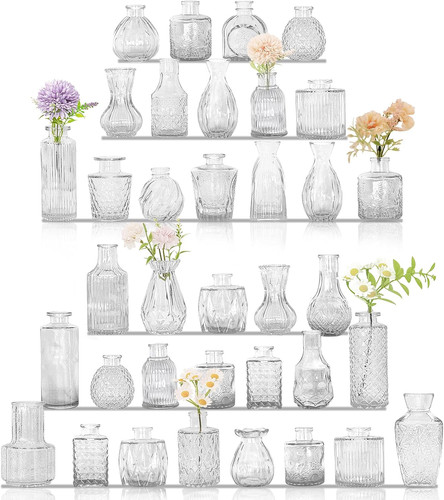 36pcs bud vases set small - vases,